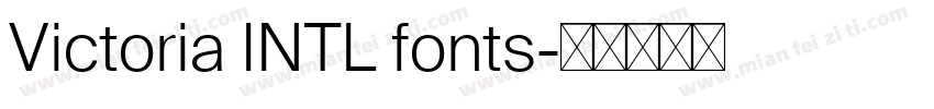 Victoria INTL fonts字体转换